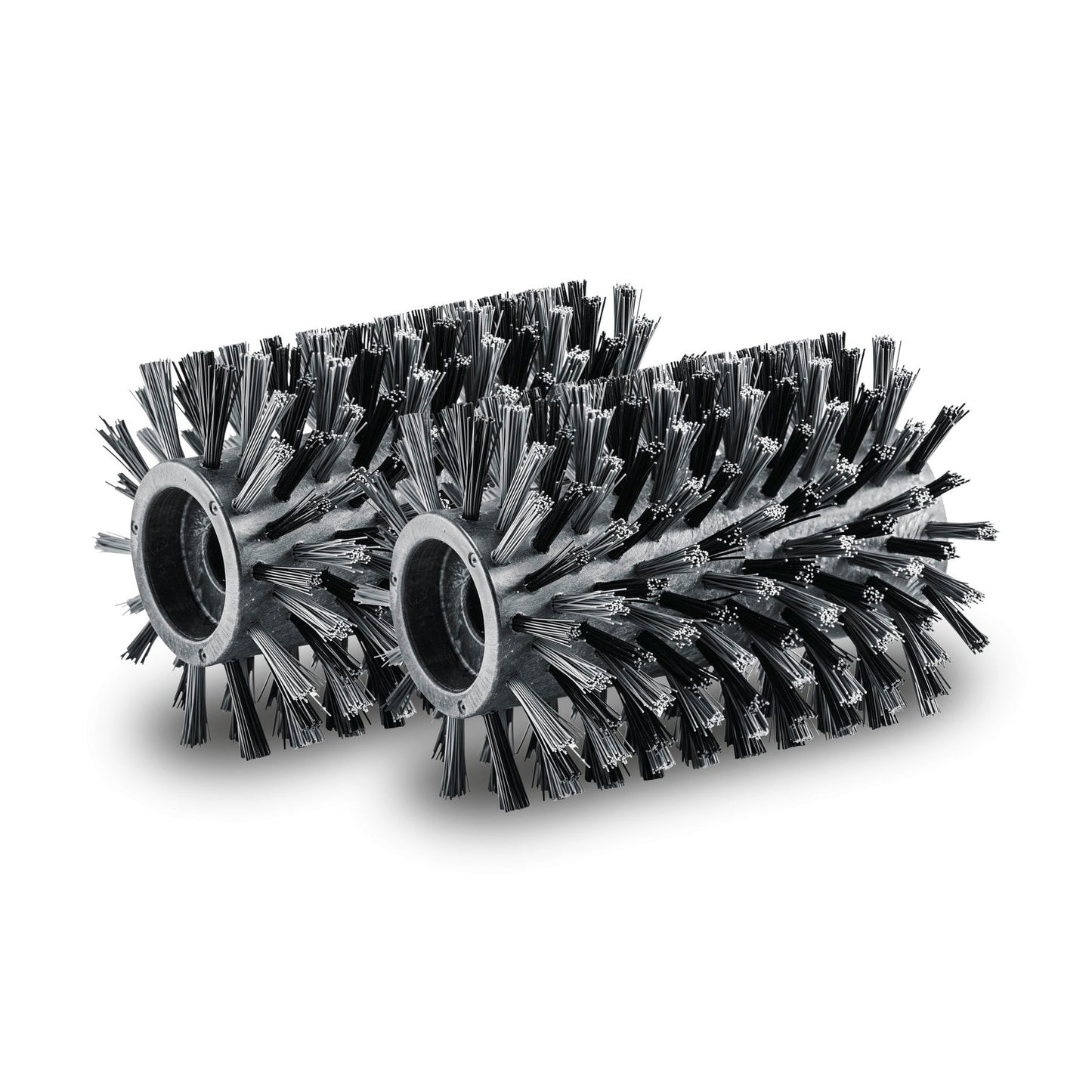 Roller brushes wooden surface