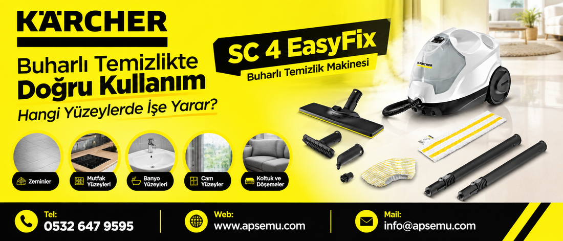 Buharlı Temizlikte Doğru Kullanım: Hangi Yüzeylerde İşe Yarar?