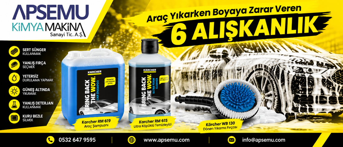 Araç Yıkarken Boyaya Zarar Veren 6 Alışkanlık