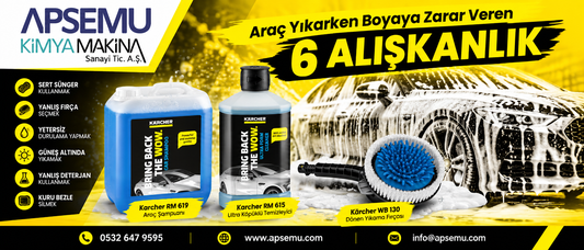 Araç Yıkarken Boyaya Zarar Veren 6 Alışkanlık