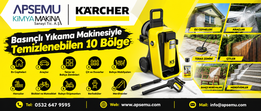 Basınçlı Yıkama Makinesiyle Temizlenebilen 10 Şey
