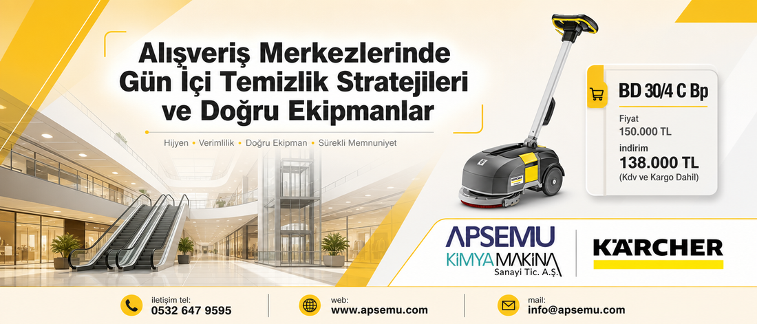 Alışveriş Merkezlerinde Gün İçi Temizlik Stratejileri ve Doğru Ekipmanlar