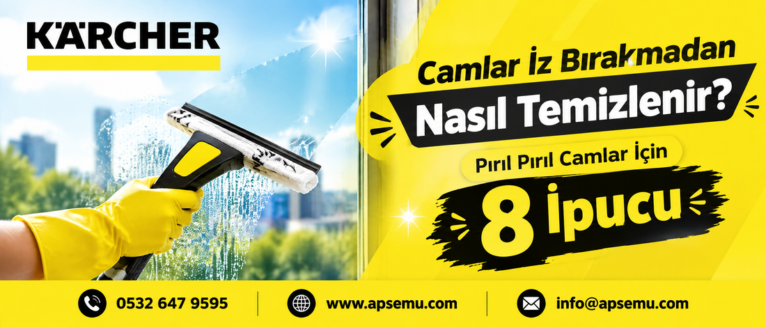 Camlar İz Bırakmadan Nasıl Temizlenir? Pırıl Pırıl Camlar İçin 8 İpucu