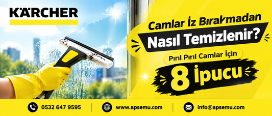 Camlar İz Bırakmadan Nasıl Temizlenir? Pırıl Pırıl Camlar İçin 8 İpucu