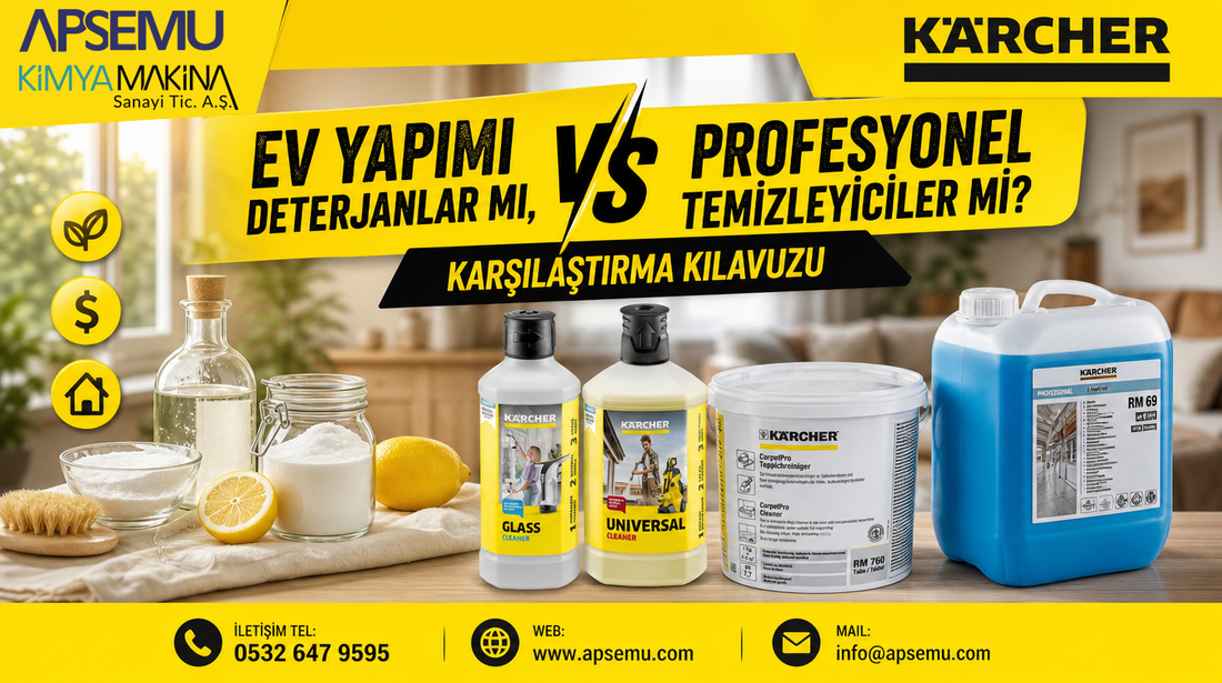 Ev Yapımı Deterjanlar mı, Profesyonel Temizleyiciler mi? Karşılaştırma Kılavuzu