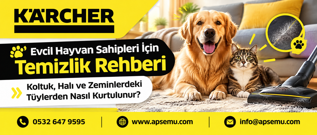 Evcil Hayvan Sahipleri İçin Temizlik Rehberi: Koltuk, Halı ve Zeminlerdeki Tüylerden Nasıl Kurtulunur?