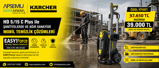 HD 5/15 C Plus ile Şantiyelerde ve Ağır Sanayide Mobil Temizlik Çözümleri