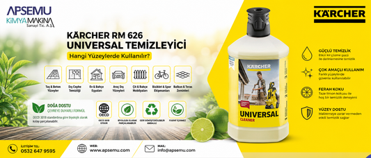 Kärcher RM 626 Universal Temizleyici Hangi Yüzeylerde Kullanılır?