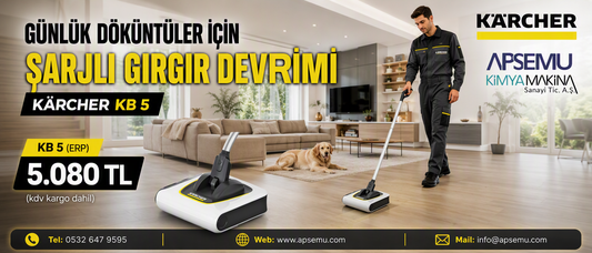 Günlük Döküntüler İçin Şarjlı Gırgır Devrimi (Kärcher KB 5 İncelemesi)