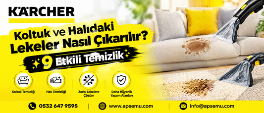 Koltuk ve Halıdaki Lekeler Nasıl Çıkarılır? 9 Etkili Temizlik Önerisi