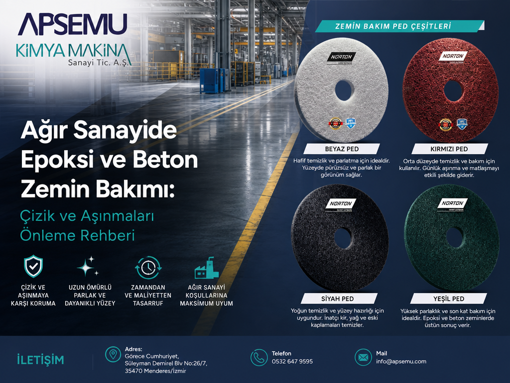 Ağır Sanayide Epoksi ve Beton Zemin Bakımı