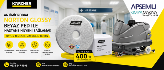 Antimicrobial Norton Glossy Beyaz Ped ile Hastane Hijyeni Sağlamak