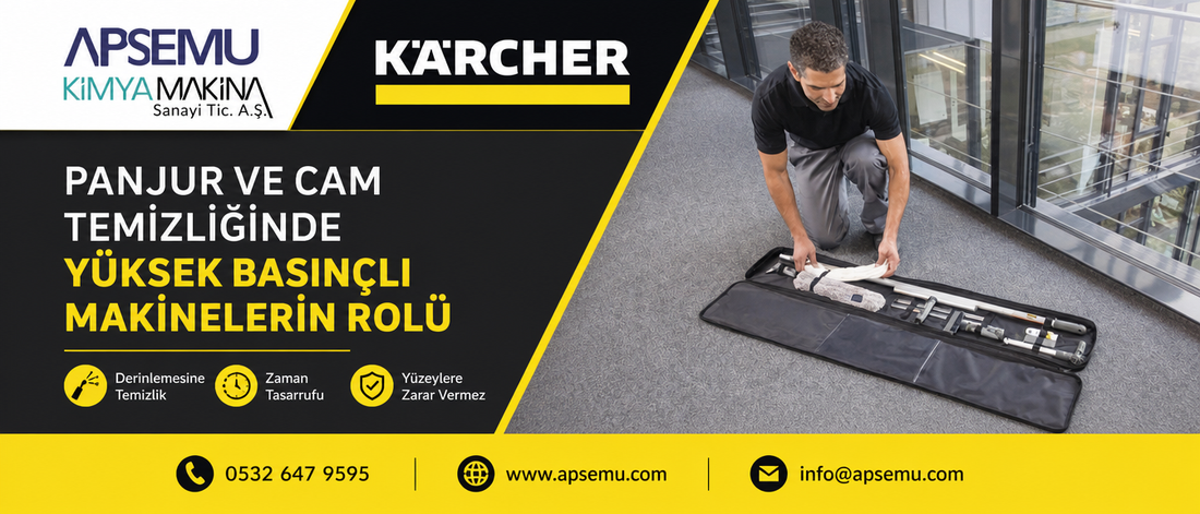 Panjur ve Cam Temizliğinde Yüksek Basınçlı Makinelerin Rolü