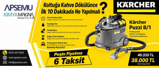 Koltuğa Kahve Dökülünce İlk 10 Dakikada Ne Yapılmalı?