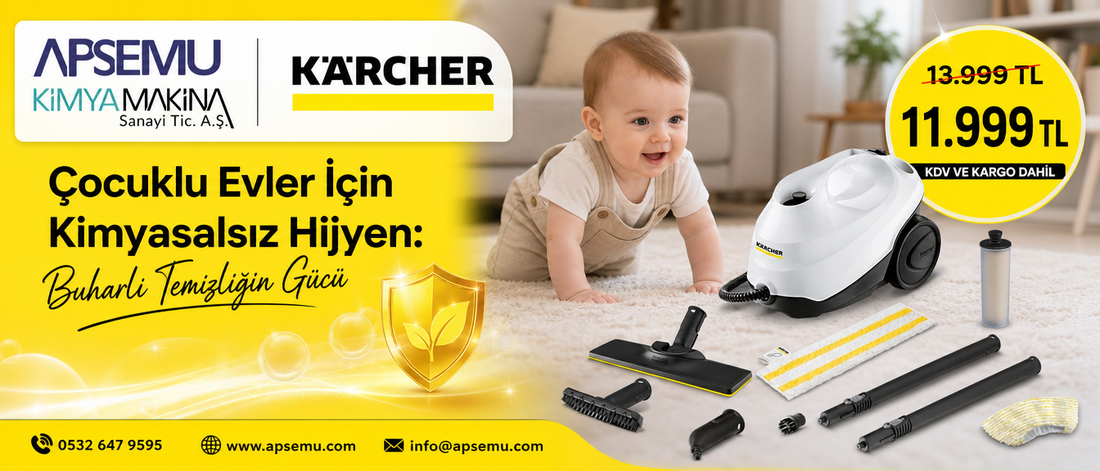 Çocuklu Evler İçin Kimyasalsız Hijyen: Buharlı Temizliğin Gücü