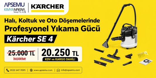 Kärcher SE 4 İncelemesi: Halı, Koltuk ve Oto Döşemelerinde Profesyonel Yıkama Gücü