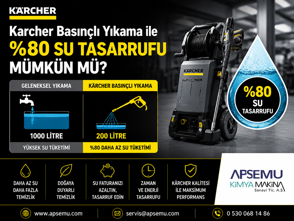 Karcher Basınçlı Yıkama ile %80 Su Tasarrufu Mümkün mü?