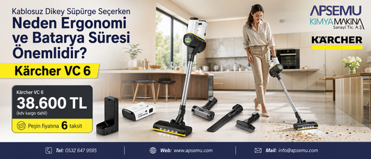 Kablosuz Dikey Süpürge Seçerken Neden Ergonomi ve Batarya Süresi Önemlidir? (Kärcher VC 6 Cordless ourFamily İncelemesi)