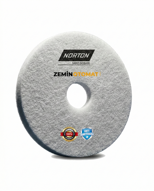 Norton Glossy Beyaz Zemin Zemin Temizleme Pedi (Antimikrobiyal)