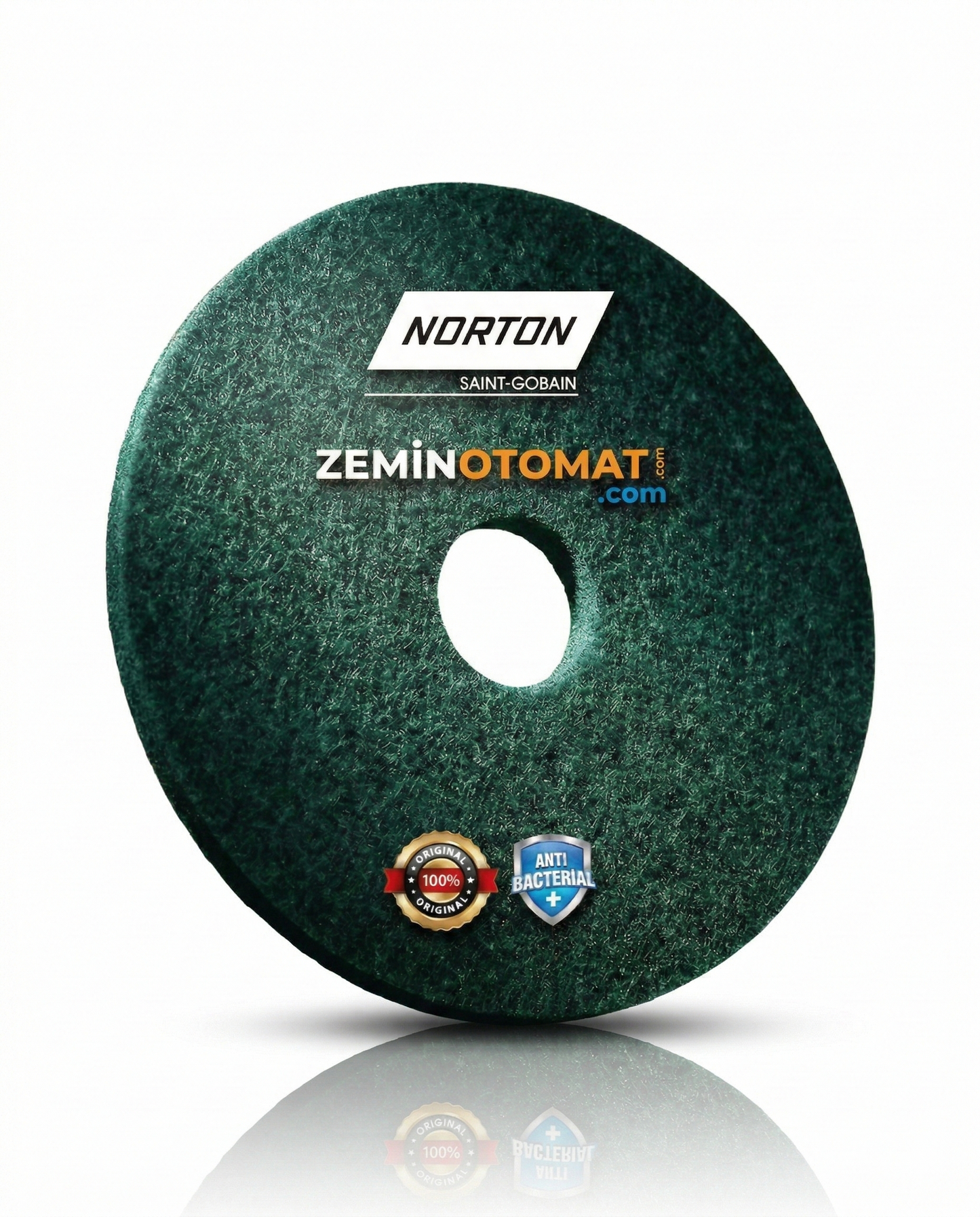 Norton Scrub Yeşil Zemin Temizleme Pedi (Antimikrobiyal)