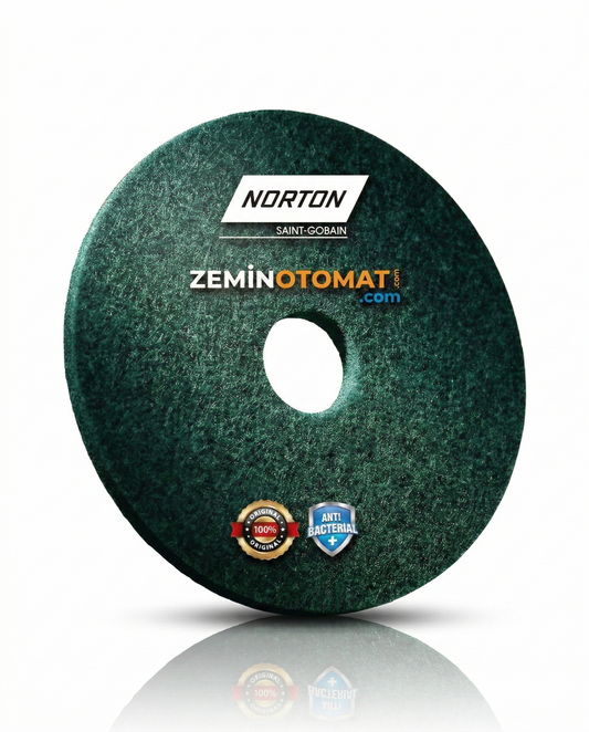 Norton Scrub Yeşil Zemin Temizleme Pedi (Antimikrobiyal)